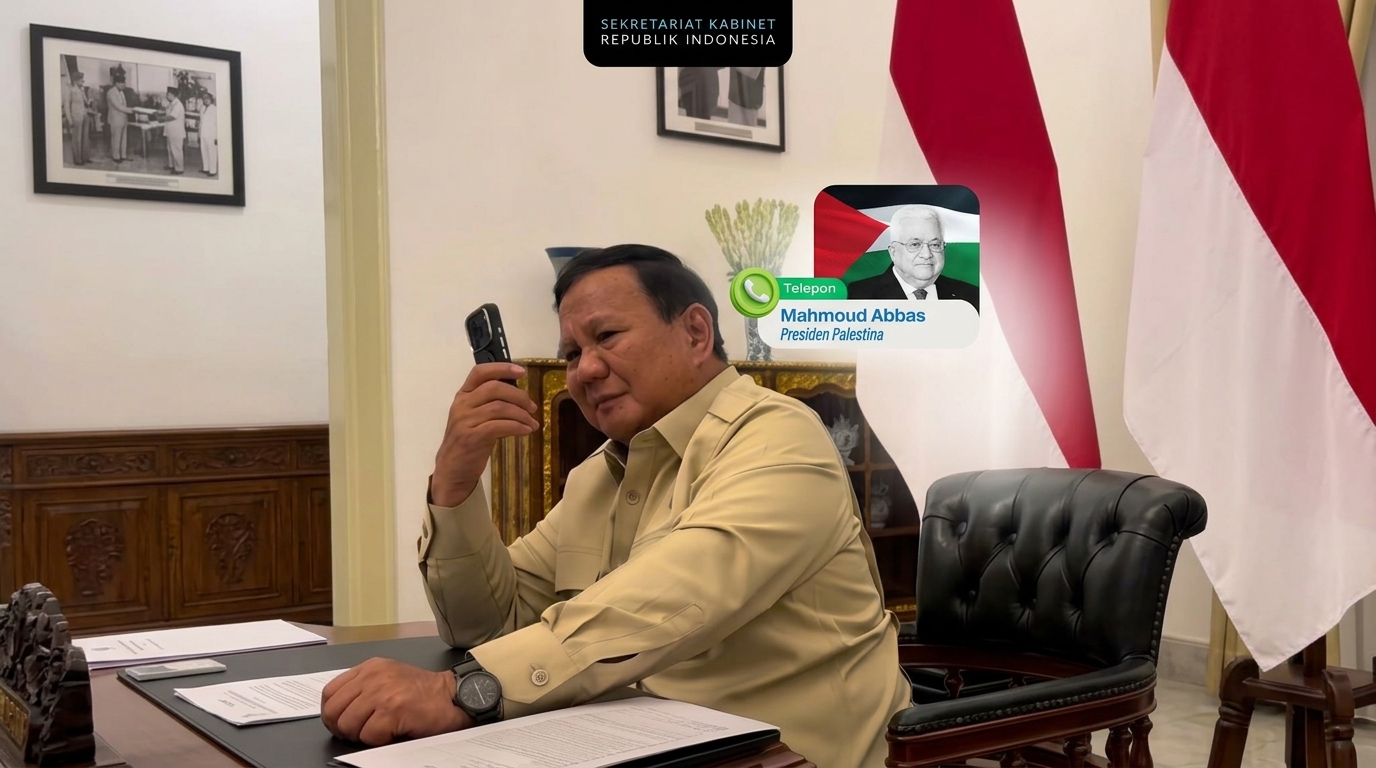 Mahmoud Abbas Telepon Prabowo, Minta Indonesia Terus Dukung Gaza