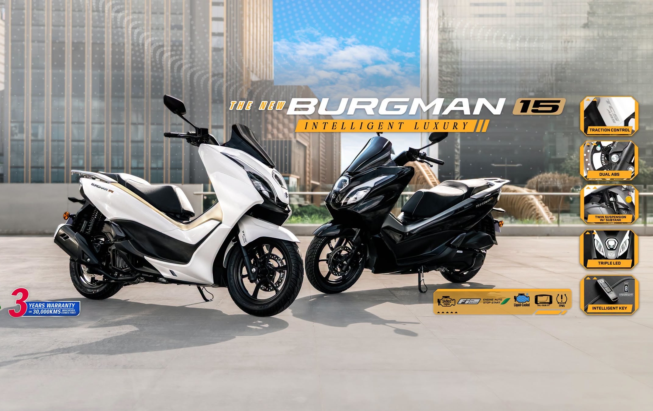Suzuki Burgman 15 Resmi Dijual di Filipina, Harga Rp48 Juta