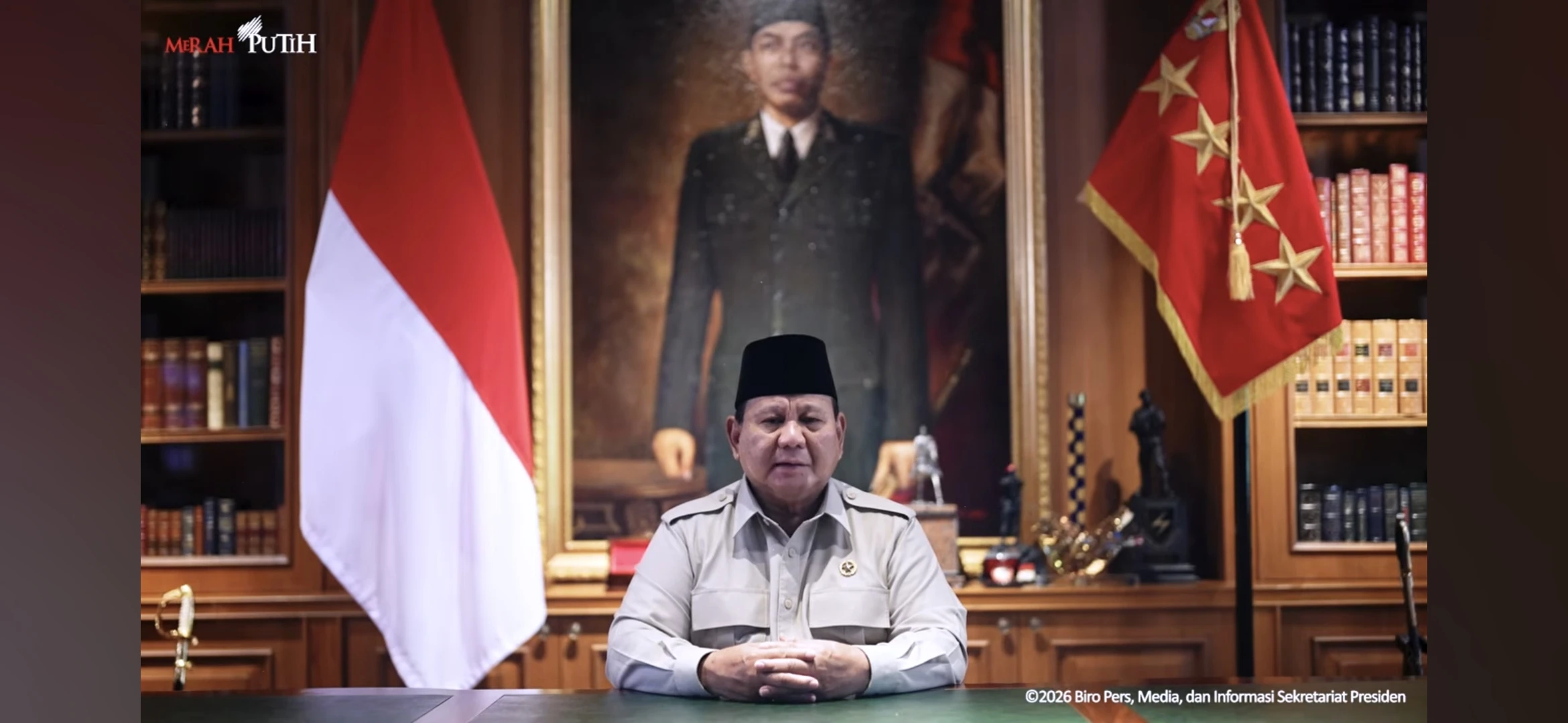 Prabowo Sampaikan Pesan Idulfitri Sembari Ajak Warga Saling Membantu