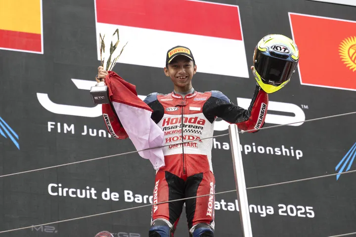Mengenal Sosok Kiandra Ramadhipa, Pebalap Muda Indonesia yang Kembali Tampil di Rookies Cup 2026