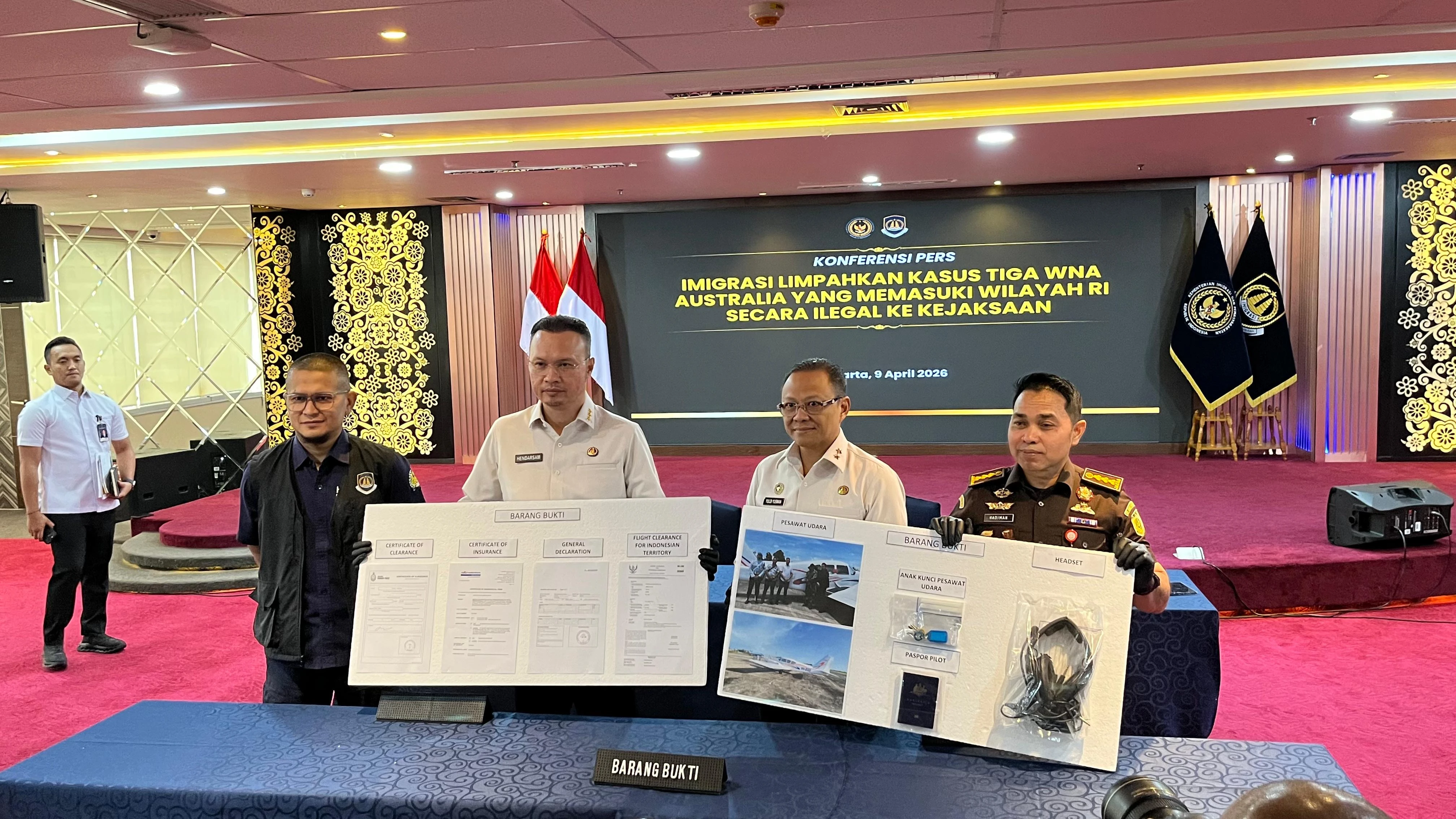 Imigrasi Limpahkan Kasus Penyelundupan Warga Australia ke Kejaksaan