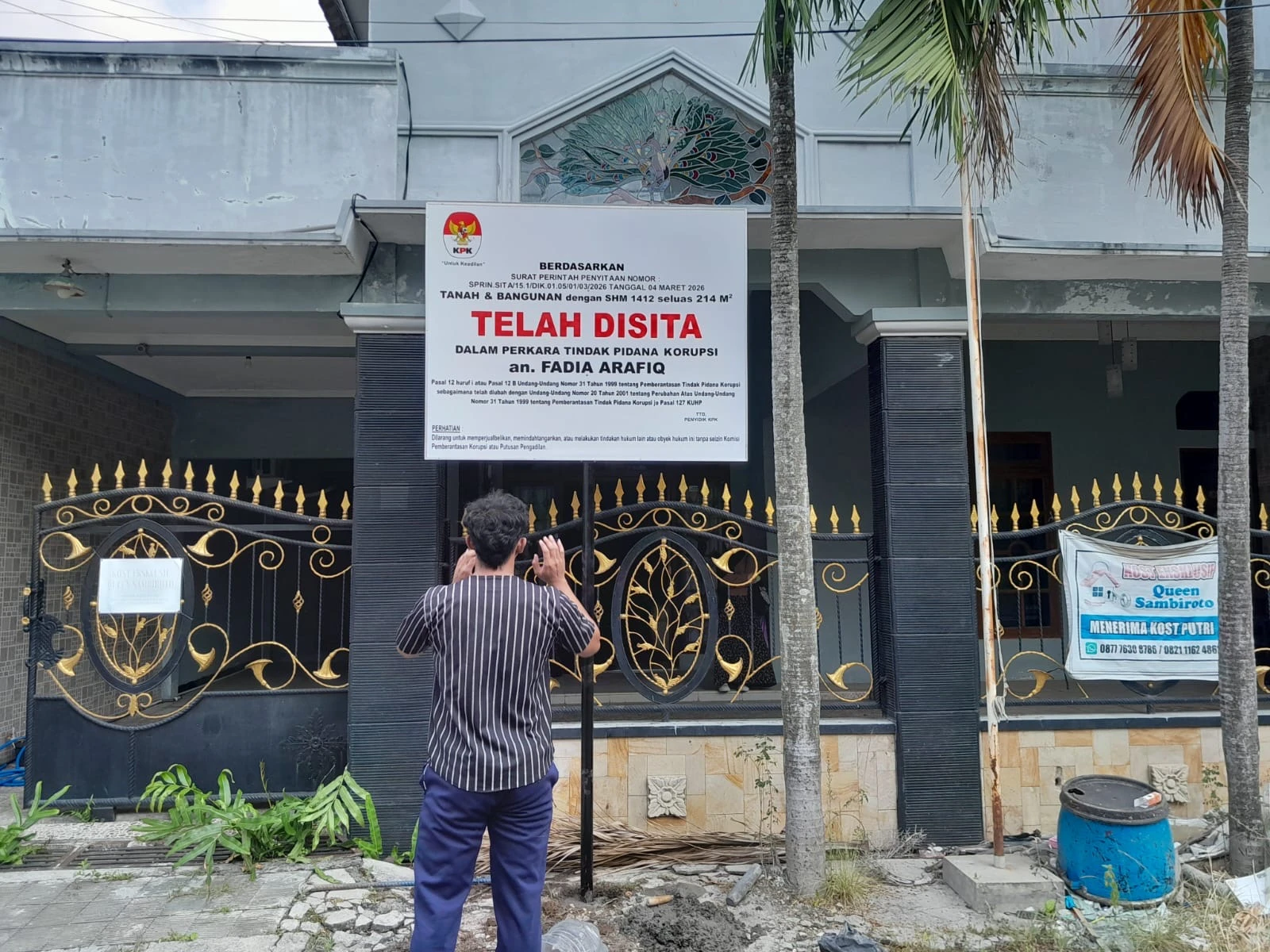 KPK Sita Rumah Fadia Arafiq di Semarang Seluas 214 M² dalam Korupsi  Pekalongan