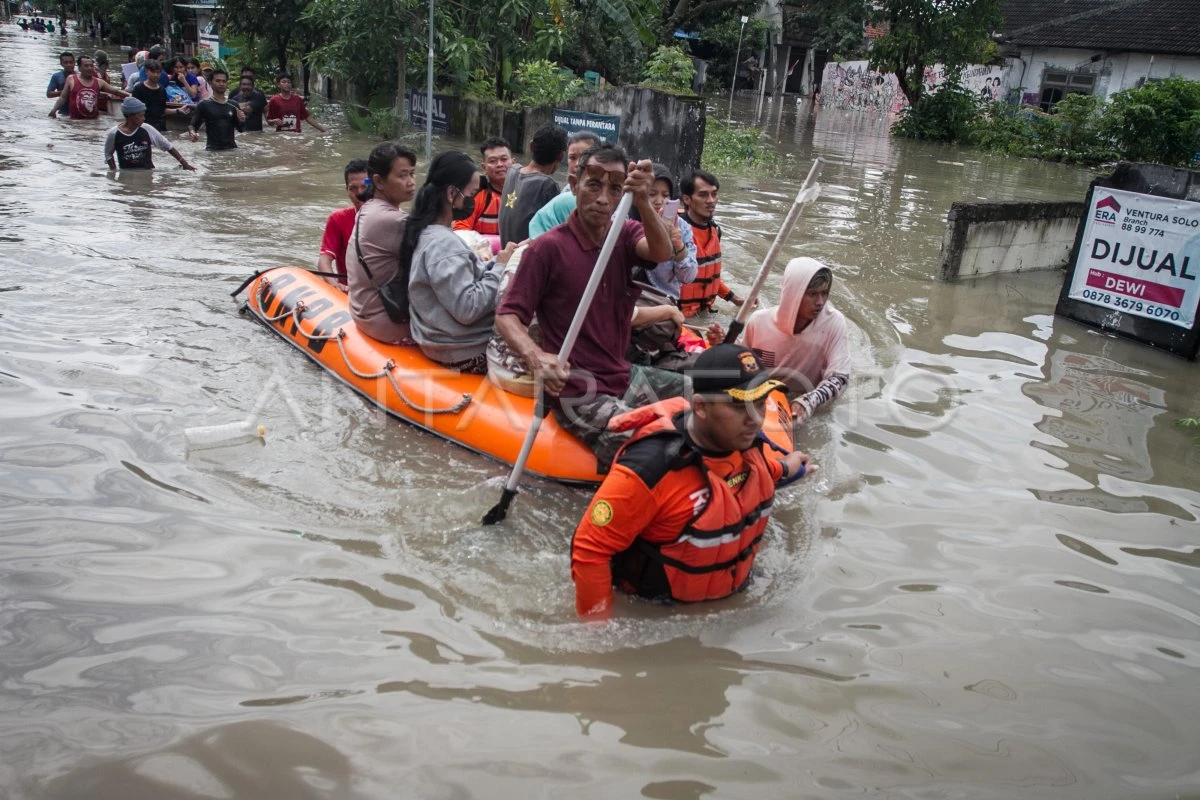 Solo Raya Dilanda Banjir, Delapan Kelurahan Terdampak Luas
