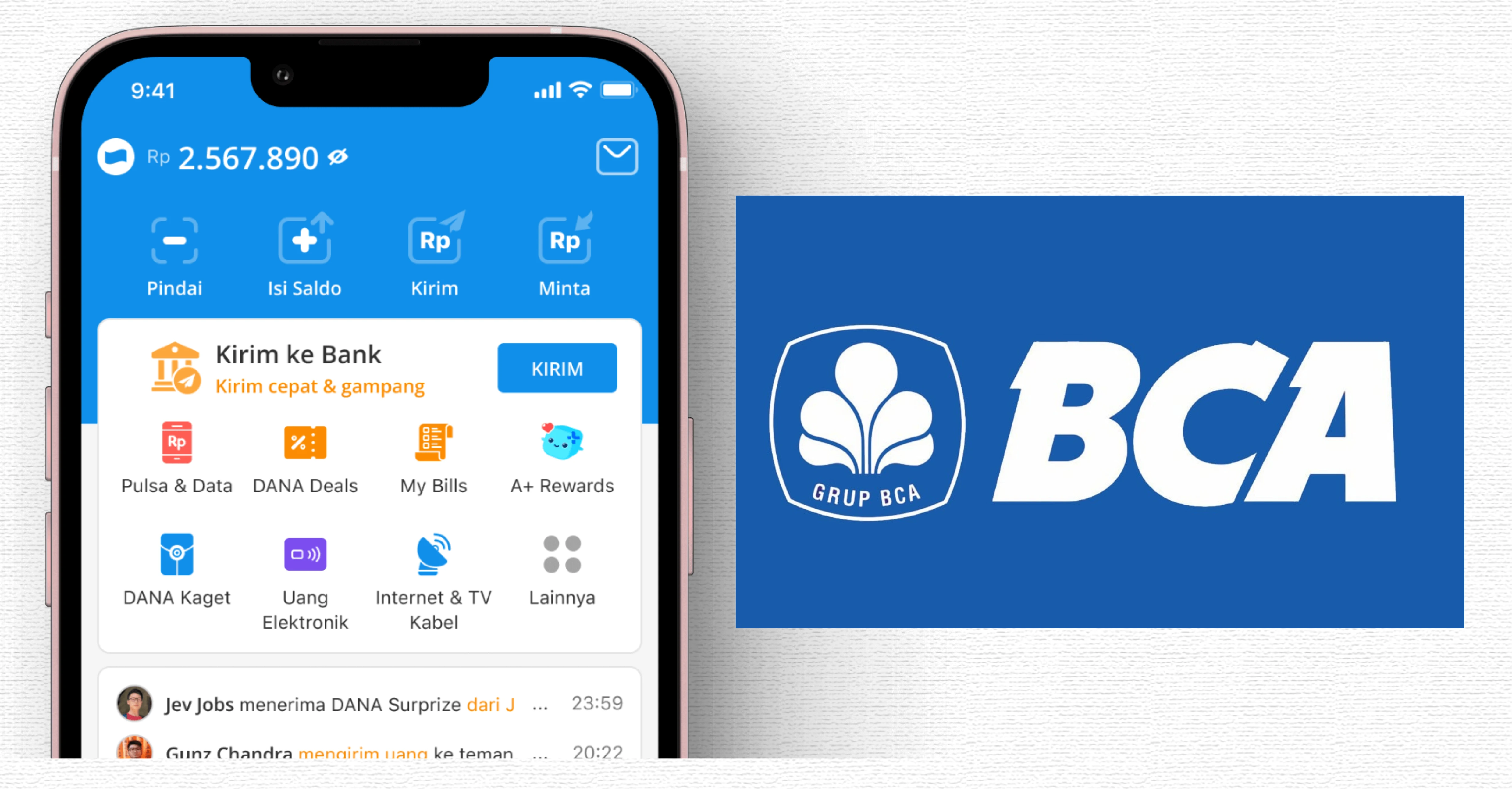 Cara Mudah Dan Aman Top Up Dari BCA ke Dana via Virtual Account