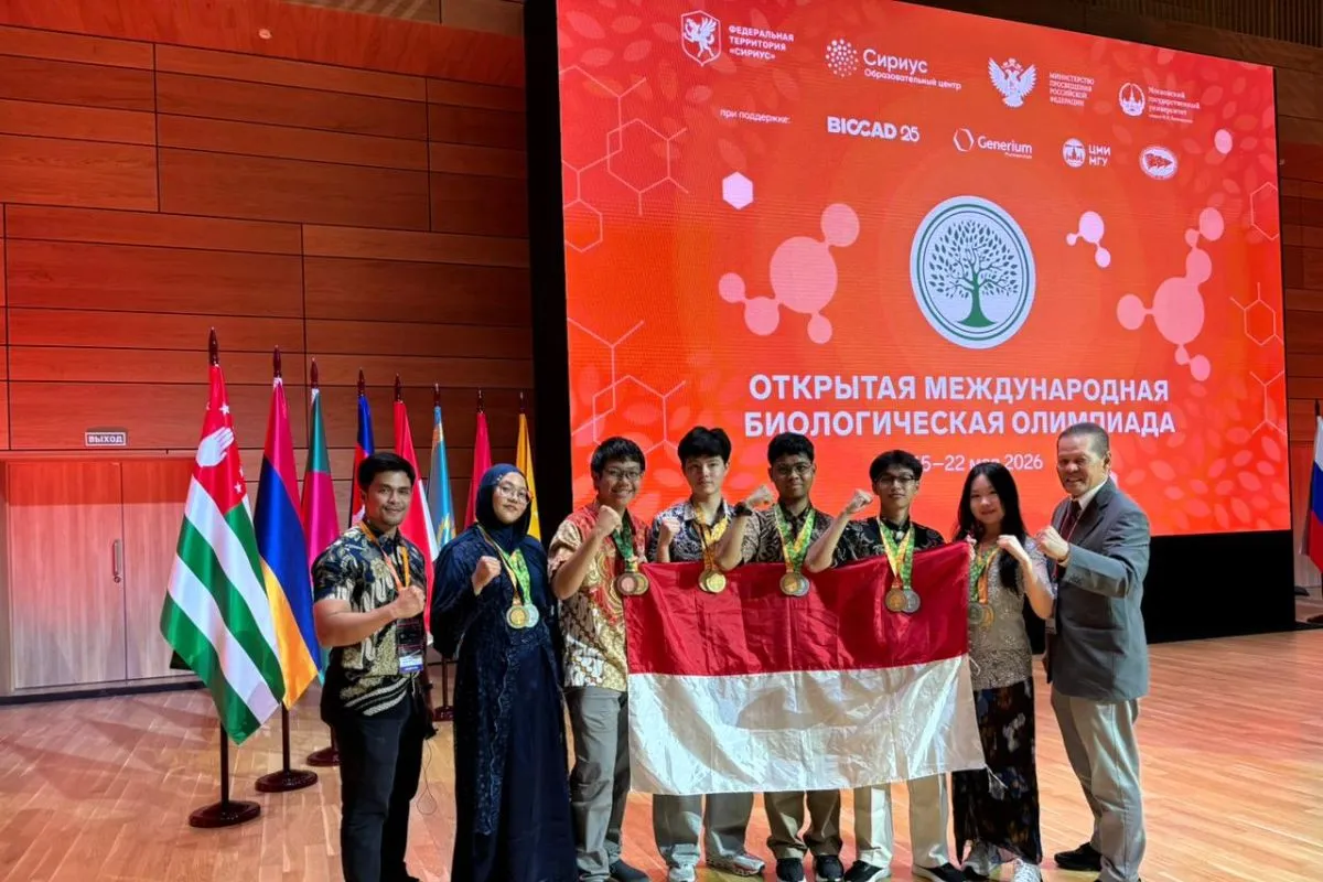 Tim Olimpiade Biologi Indonesia Borong Tujuh Medali di OIBO 2026