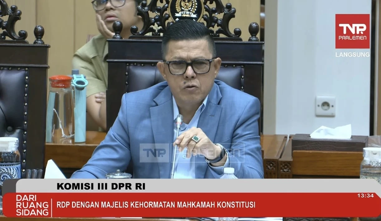 Anggota Komisi III DPR Pertanyakan Batas Kewenangan MKMK Atas Kebijakan Parlemen