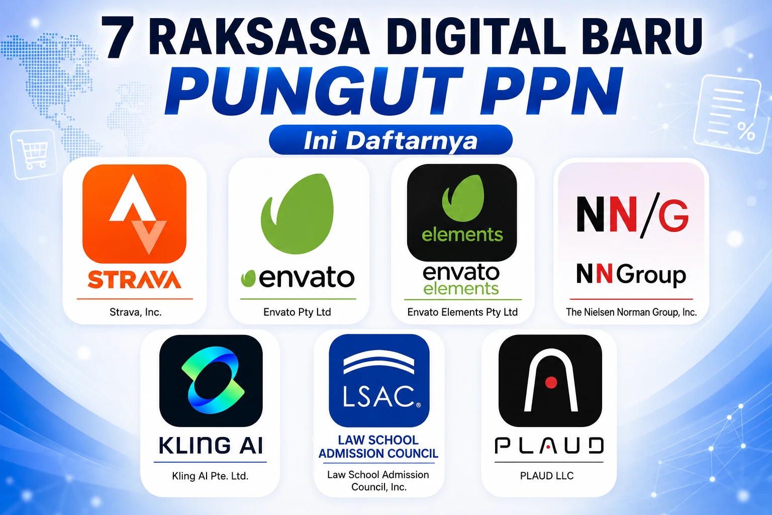 DJP Tunjuk 7 Raksasa Digital Baru Pungut PPN, Ini Daftarnya
