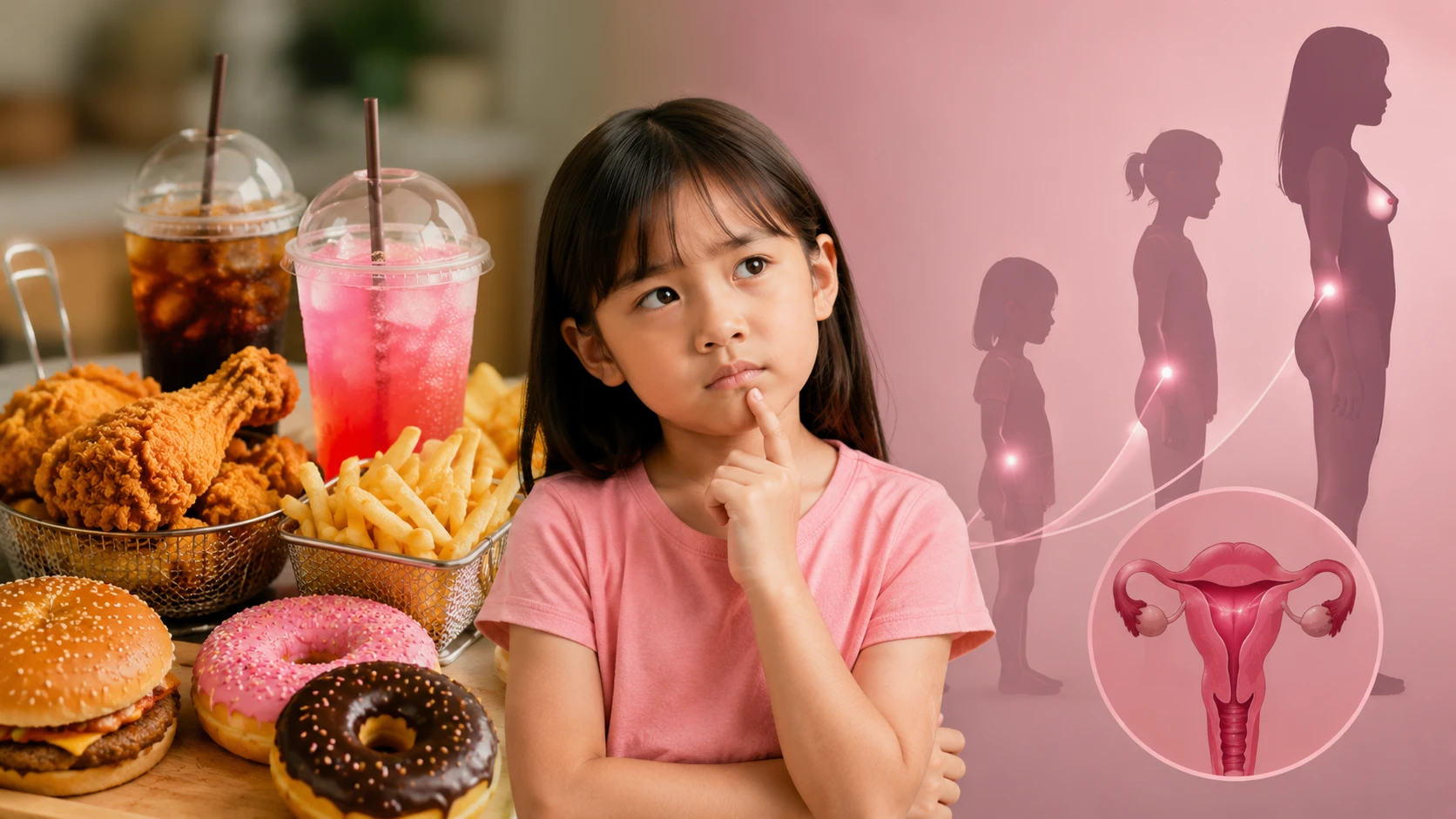 Anak Sering Makan Gorengan dan Minuman Manis Berisiko Pubertas Dini