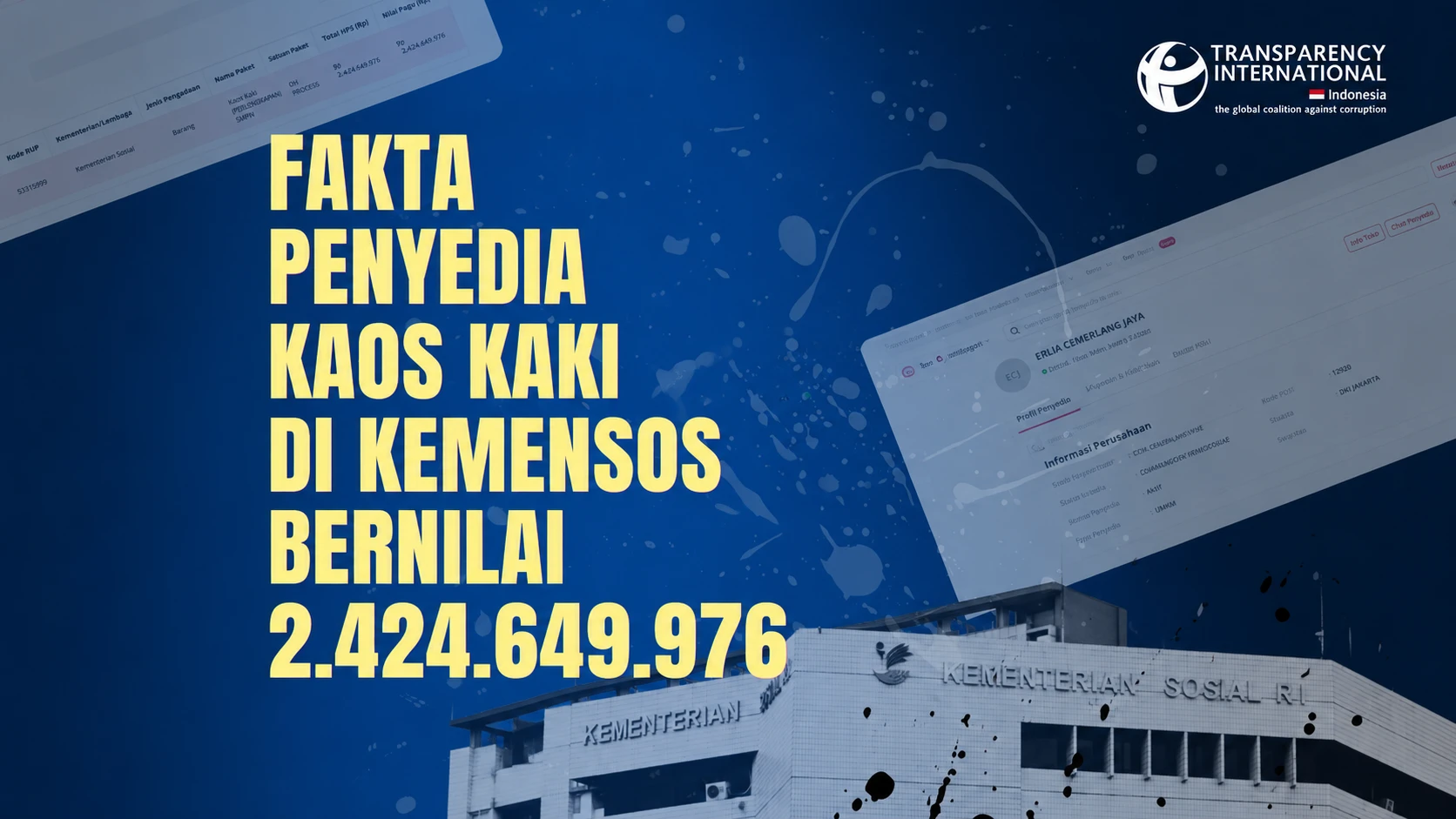 Vendor Kaos Kaki Kemensos Rp2,42 Miliar Disorot, Punya 35 Bidang Usaha