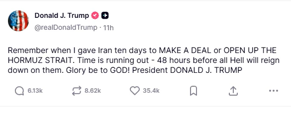 Presiden Trump Ancam Bawa Neraka ke Iran dalam 48 Jam