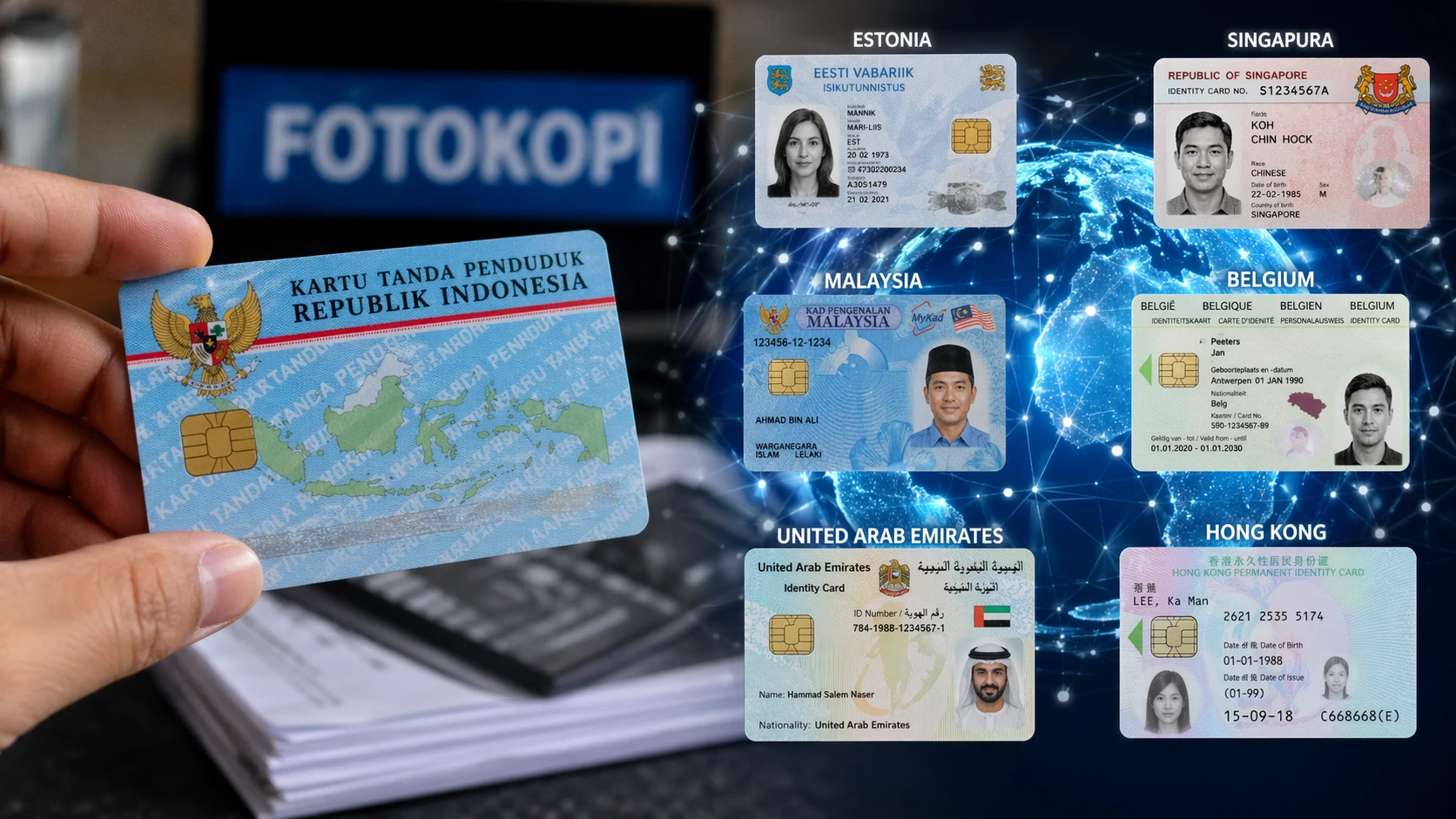 e-KTP Indonesia Masih Difotokopi, Ini 7 Negara dengan KTP Elektronik Canggih di Dunia