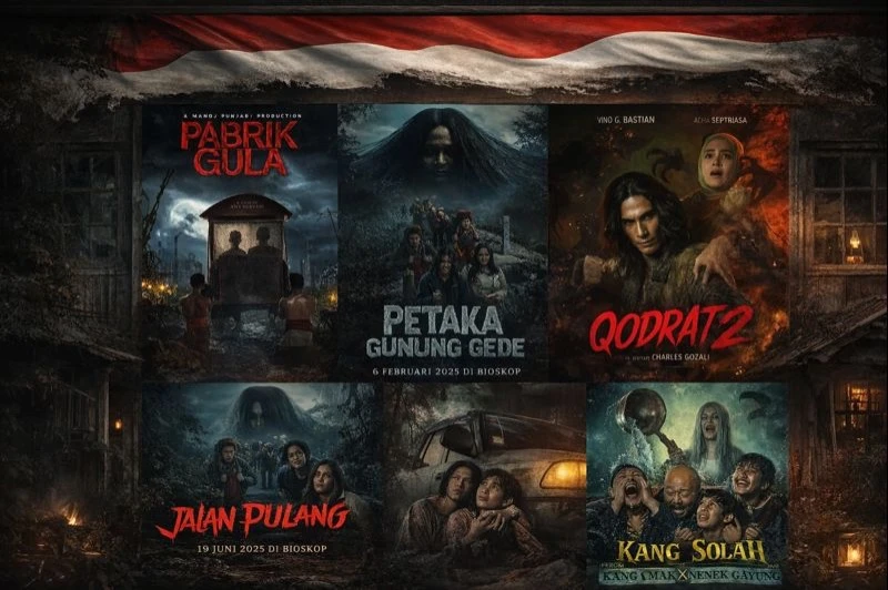 Kaleidoskop Film Horor Indonesia 2025: 5 Film Terlaris yang Hantui Bioskop