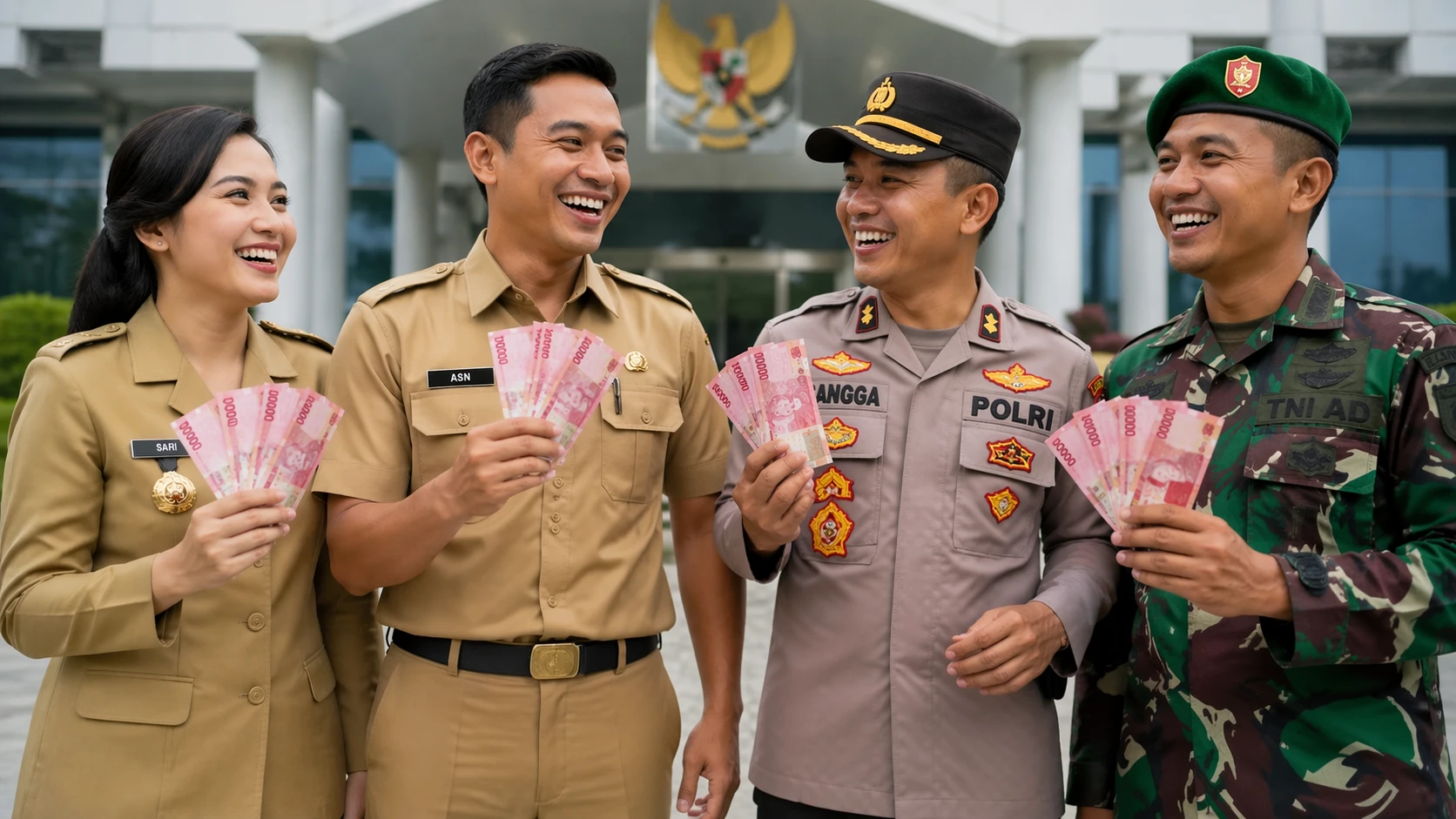 gaji ke 13 2026 asn pns polri tni