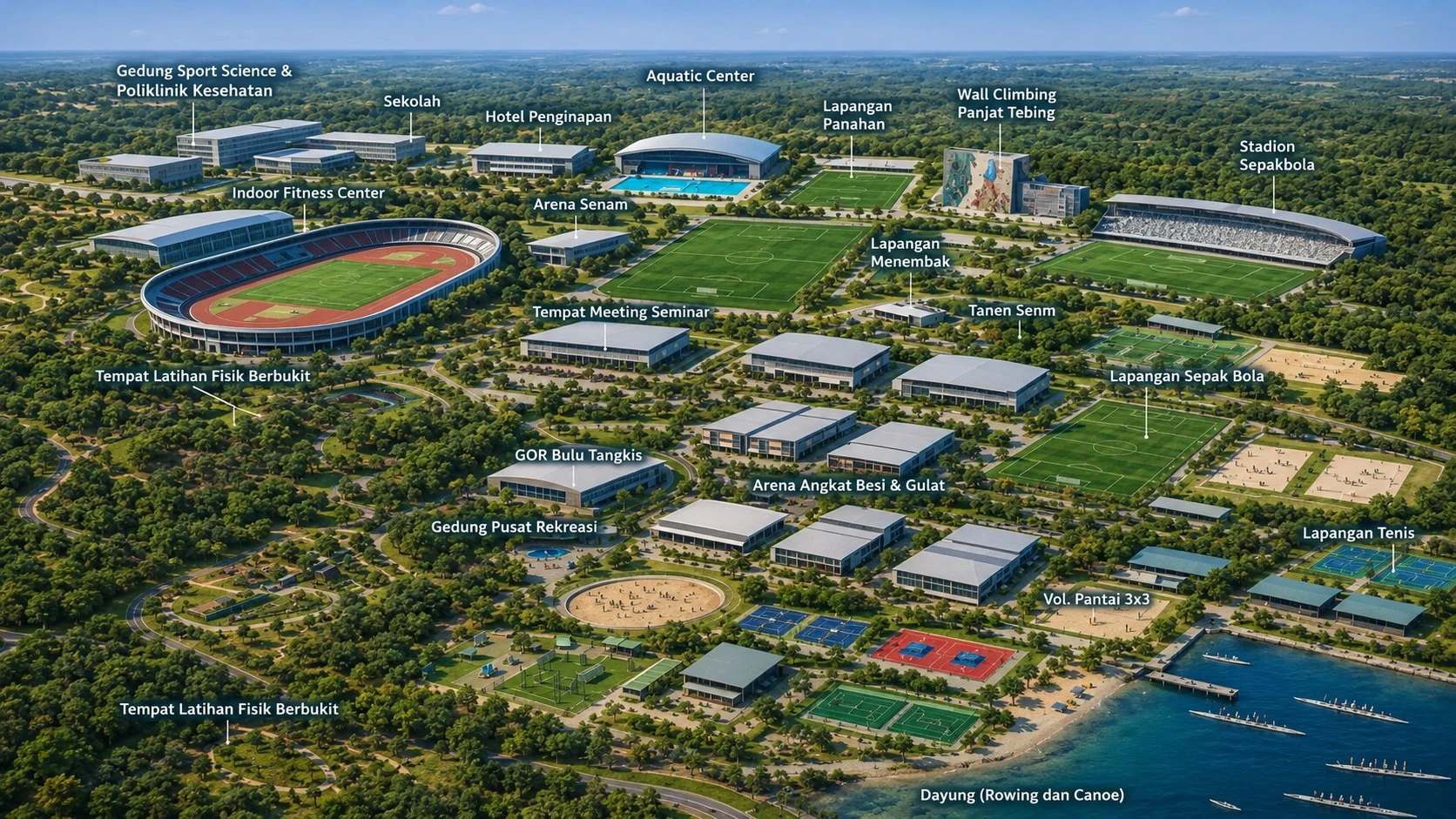 Kemenpora Bangun Sport Center Nasional Rp5 Triliun di Bogor, Target Rampung 2029