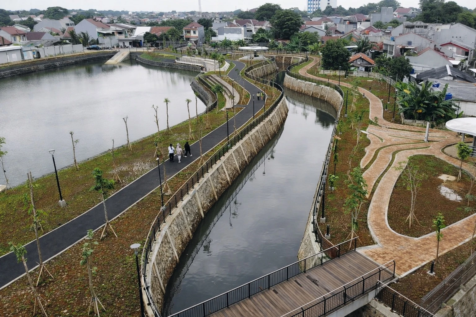 Waduk Batu Licin di Cipayung, Jakarta Timur