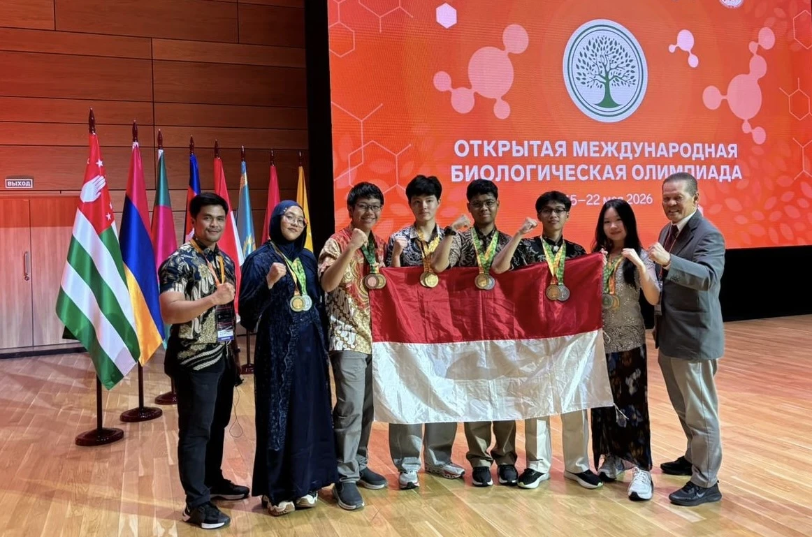 Indonesia Borong 6 Medali di Olimpiade Biologi Internasional Rusia 2026