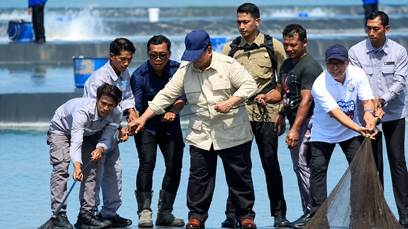 Dongkrak Ekspor dan Lapangan Kerja, Prabowo Janji Perluas Tambak Produktif di Berbagai Daerah