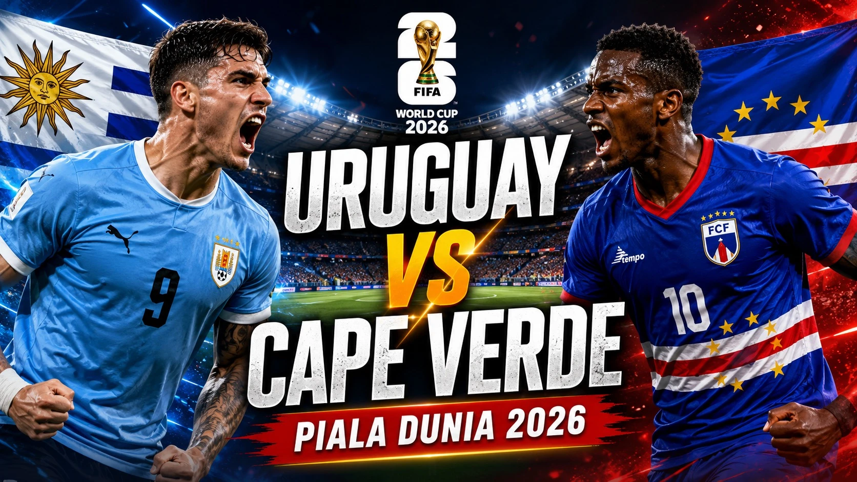 Uruguay vs Cape Verde 2-2: Sang Debutan yang Bikin Uruguay Gigit Jari