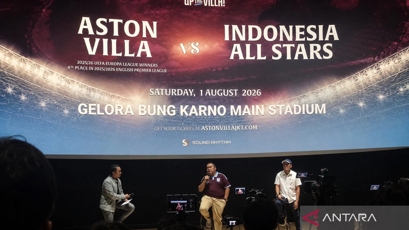 Aston Villa ke Jakarta 1 Agustus, Tantang Indonesia All Stars di GBK