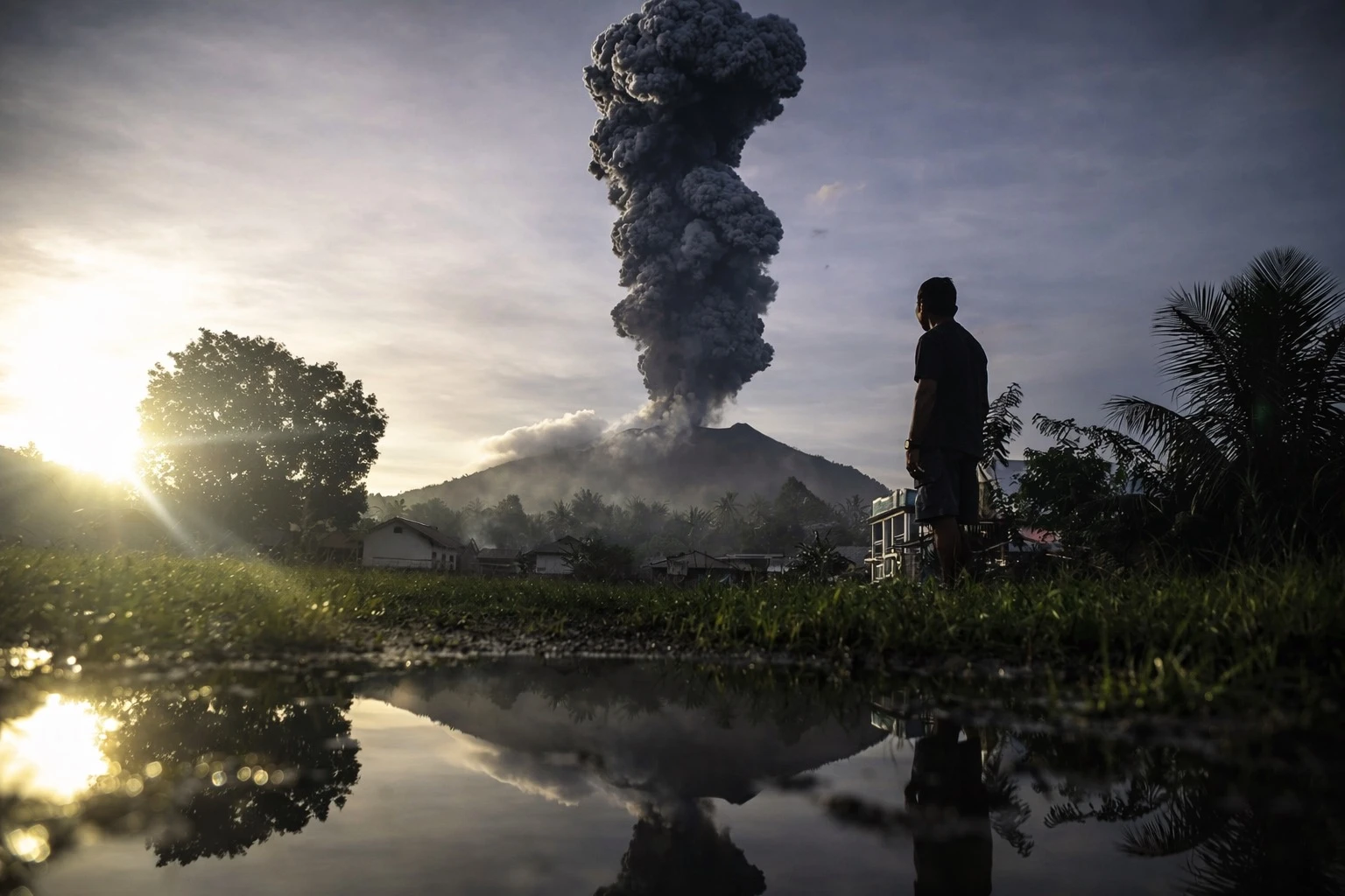 Erupsi Gunung Ibu,Kabupaten Halmahera Barat, Maluku Utara