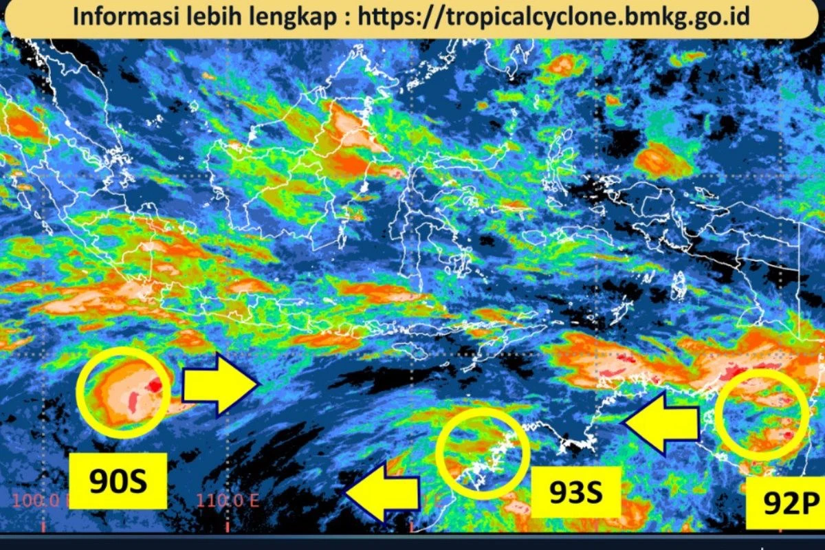 BMKG:  Tiga Siklon Berpotensi Picu Cuaca Ekstrem Beberapa Hari ke Depan di Indonesia