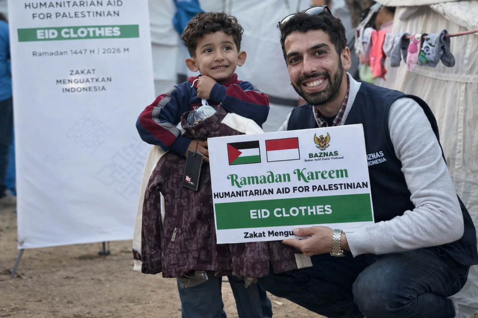 Baznas RI kirimkan 2.400 Baju Lebaran untuk para pengungsi di Gaza