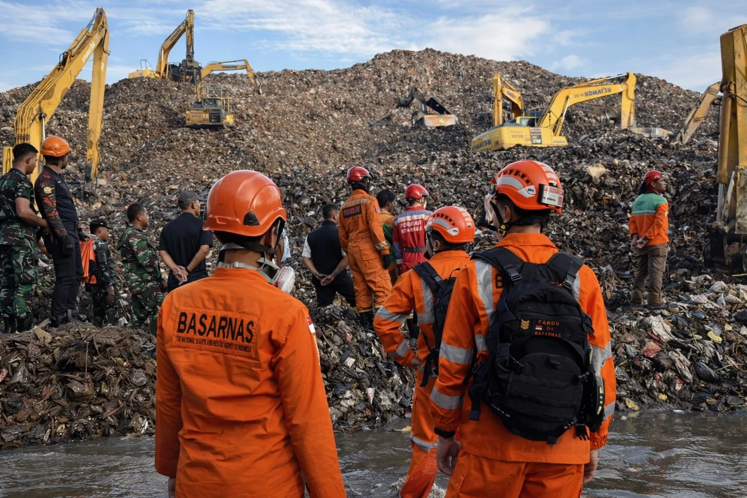 Kronologi Terjadinya Longsor Sampah di Bantar Gebang, 4 Orang Tewas dan 5 Unit Truk Terdampak