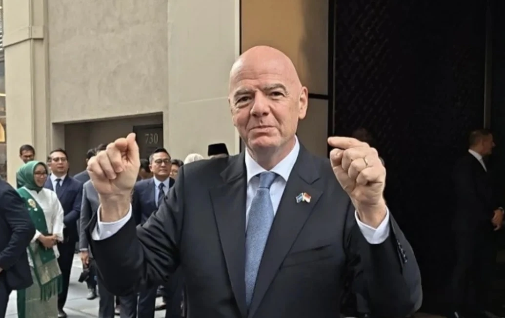 Presiden Federasi Sepak Bola Internasional (FIFA) Gianni Infantino