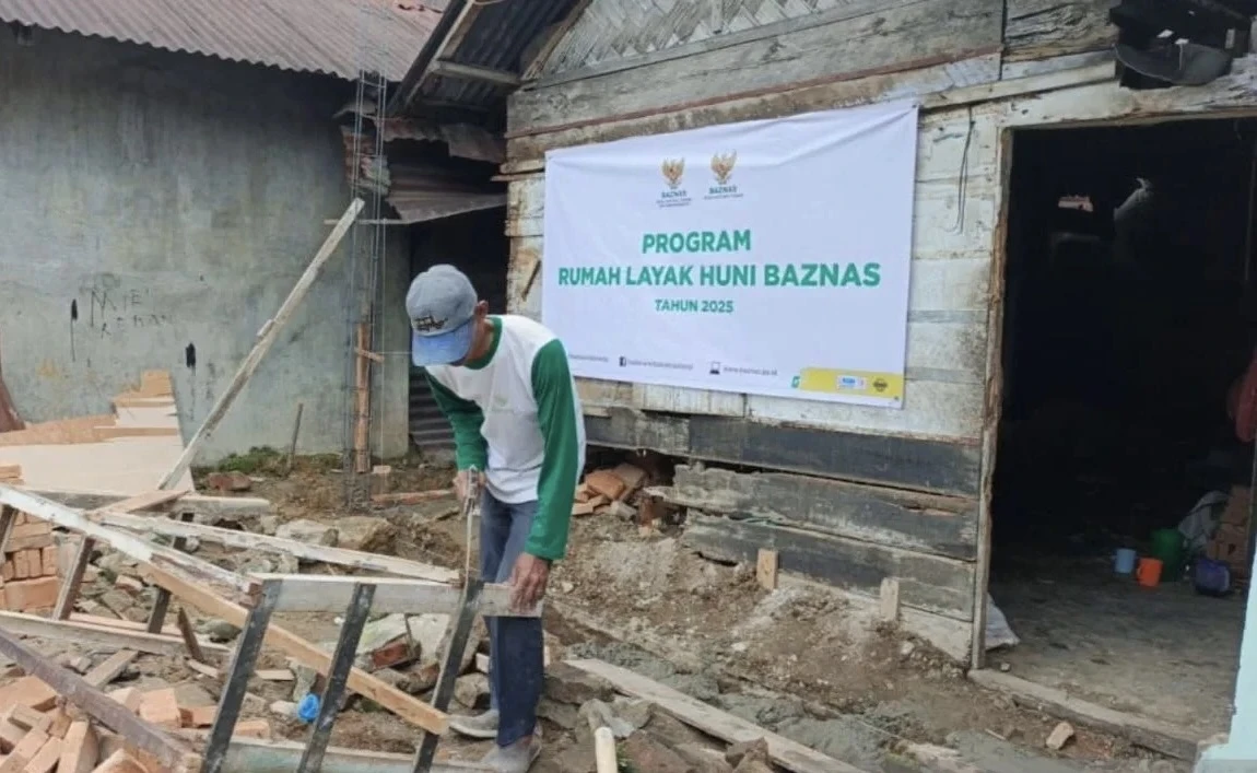 Sepanjang 2025, Baznas Perbaiki 1.240 Rumah Mustahik di Indonesia