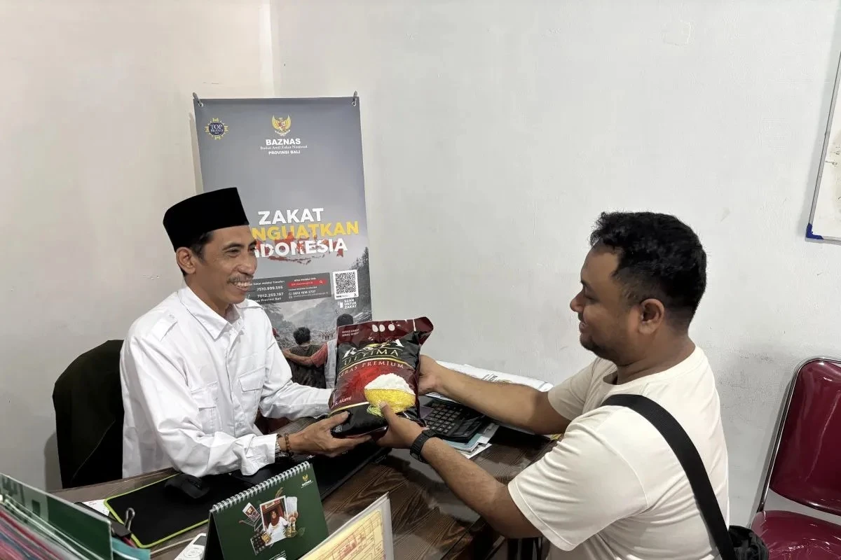 pembayaran zakat fitrah di Bali