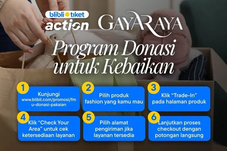 Donasi pakaian BlIbli