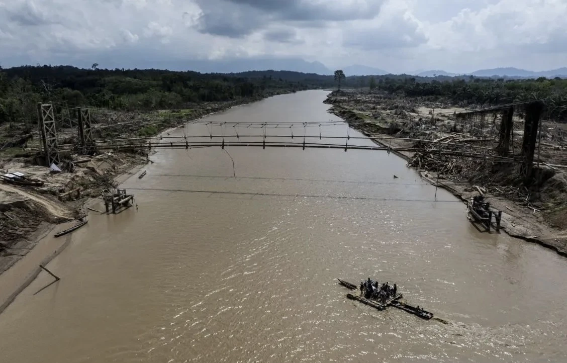 Pascabencana Banjir Bandang, Sungai Arakundo di Aceh Timur Melebar dan Lebih Deras