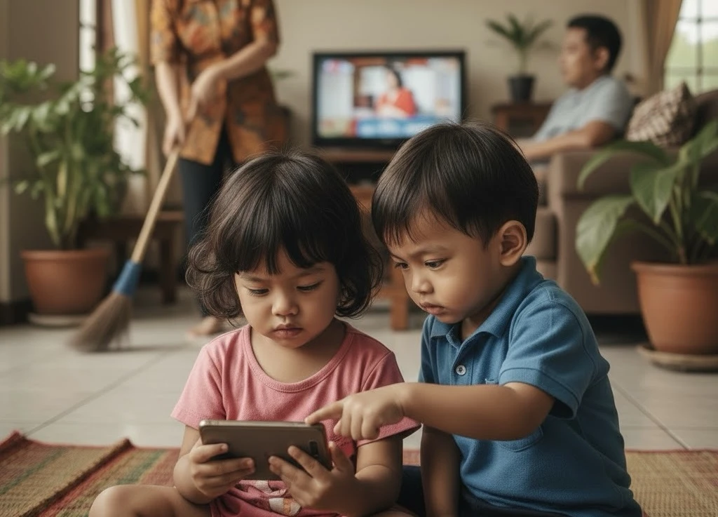 Paparan Gawai Berlebih Pengaruhi Kemampuan Bicara Balita