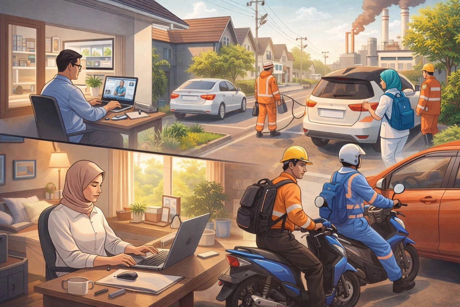 Apindo: Kebijakan WFH Tak Bisa Diterapkan Seragam ke Seluruh Sektor Usaha