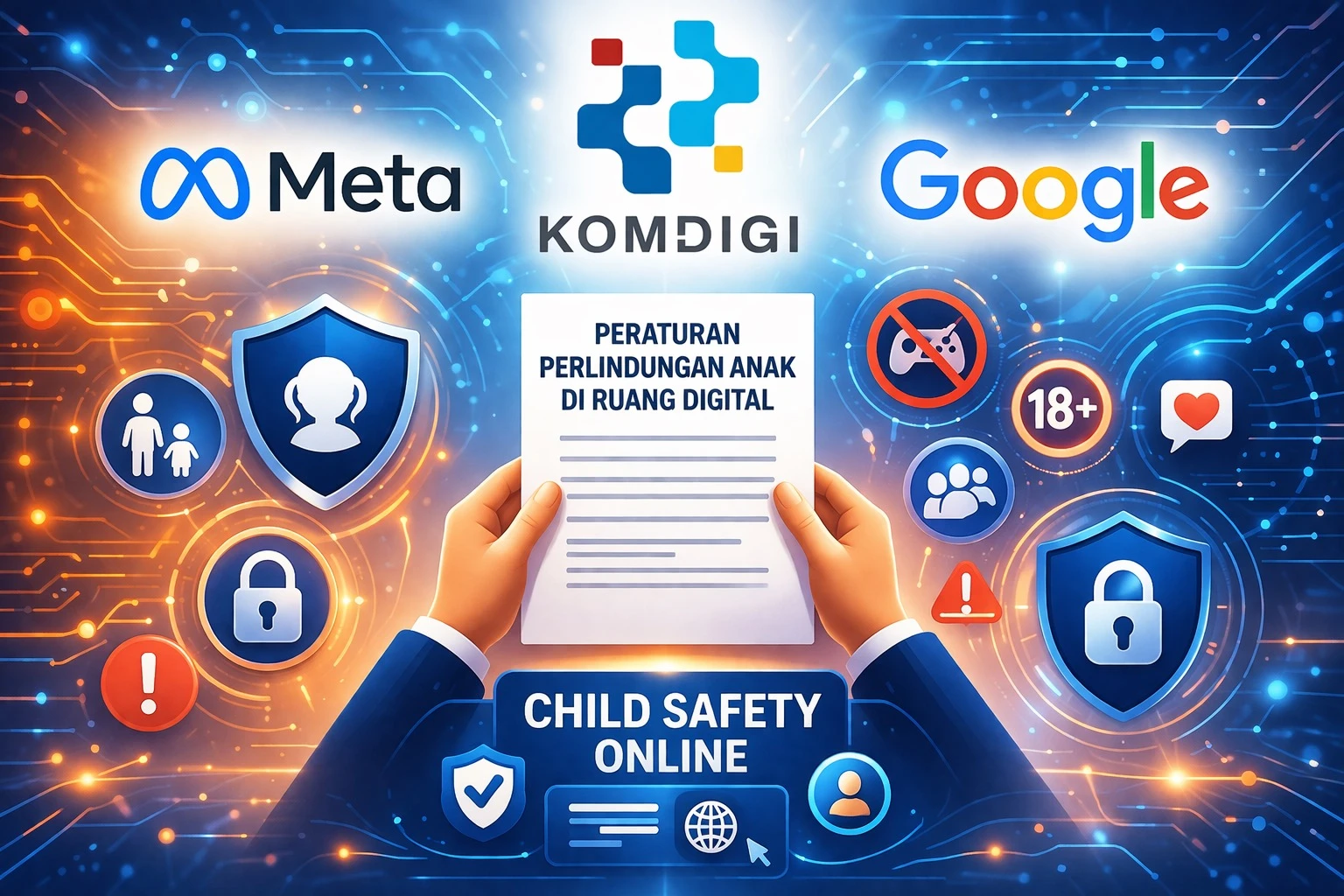 Meta dan Google Kembali Dipanggil Kemkomdigi Terkait PP Tunas