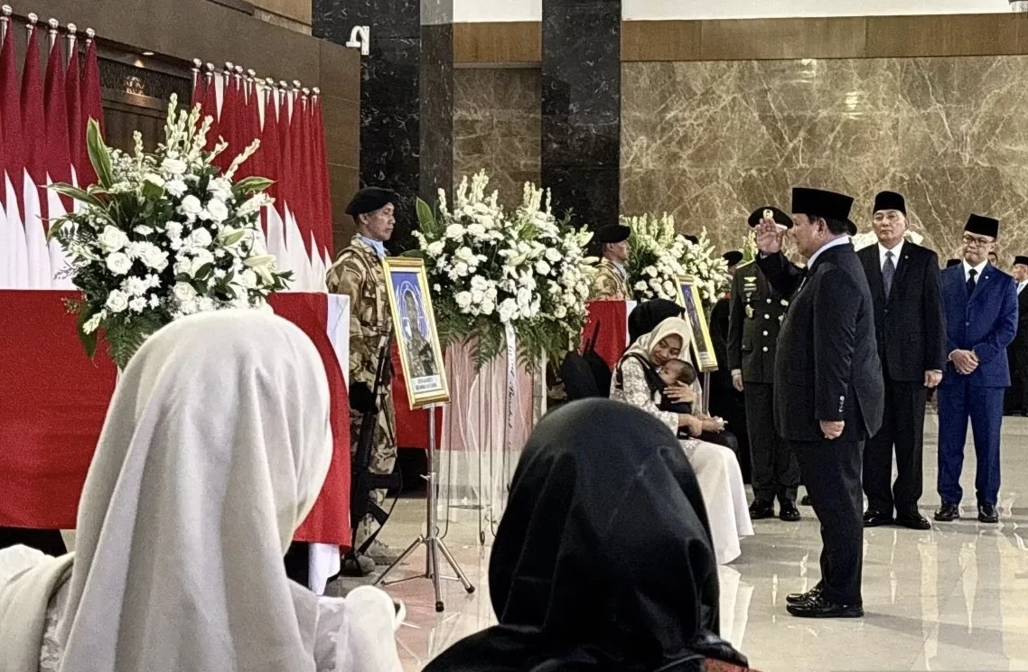 Jenazah Tiga Prajurit TNI yang Gugur di Lebanon Tiba di Tanah Air