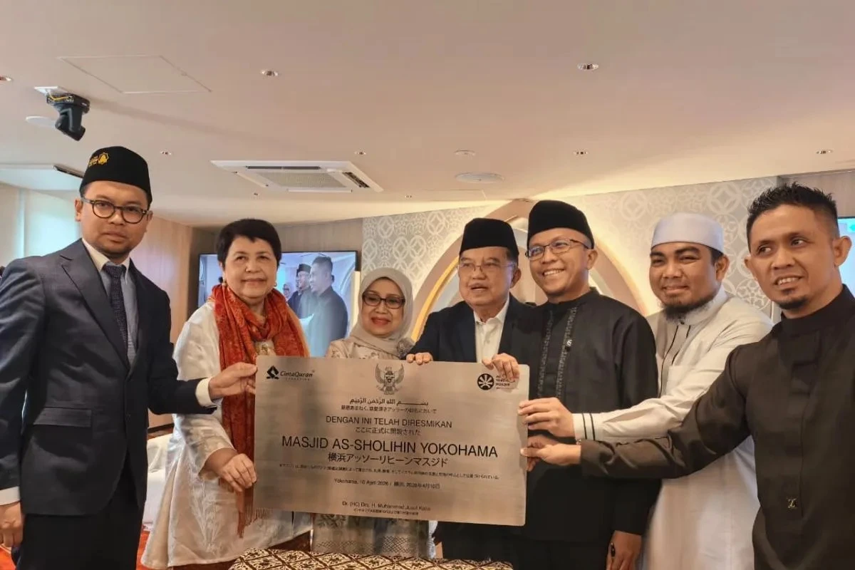 Perkuat Pembinaan Umat, Jusuf Kalla Resmikan Masjid As Sholihin di Yokohama