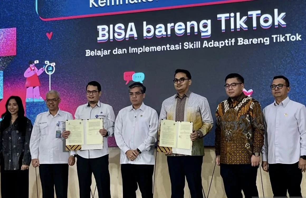 Kemnaker dan Tiktok Berkongsi Gelar Pelatihan Vokasi Digital
