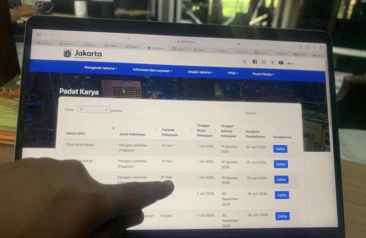 Program Padat Karya DKI Dibuka, Warga Diminta Cek Info Resmi dan Waspadai Hoaks