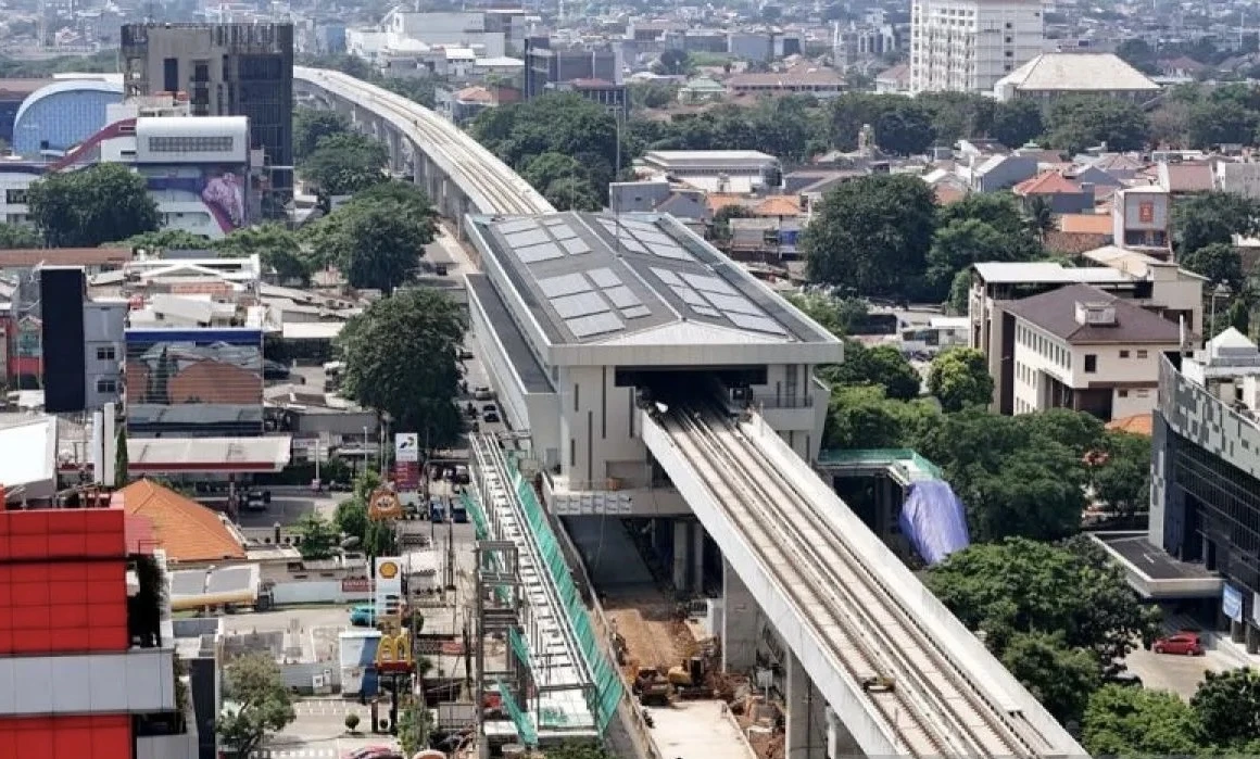 Hampir Rampung, Progres LRT Jakarta Fase 1B Capai 91%