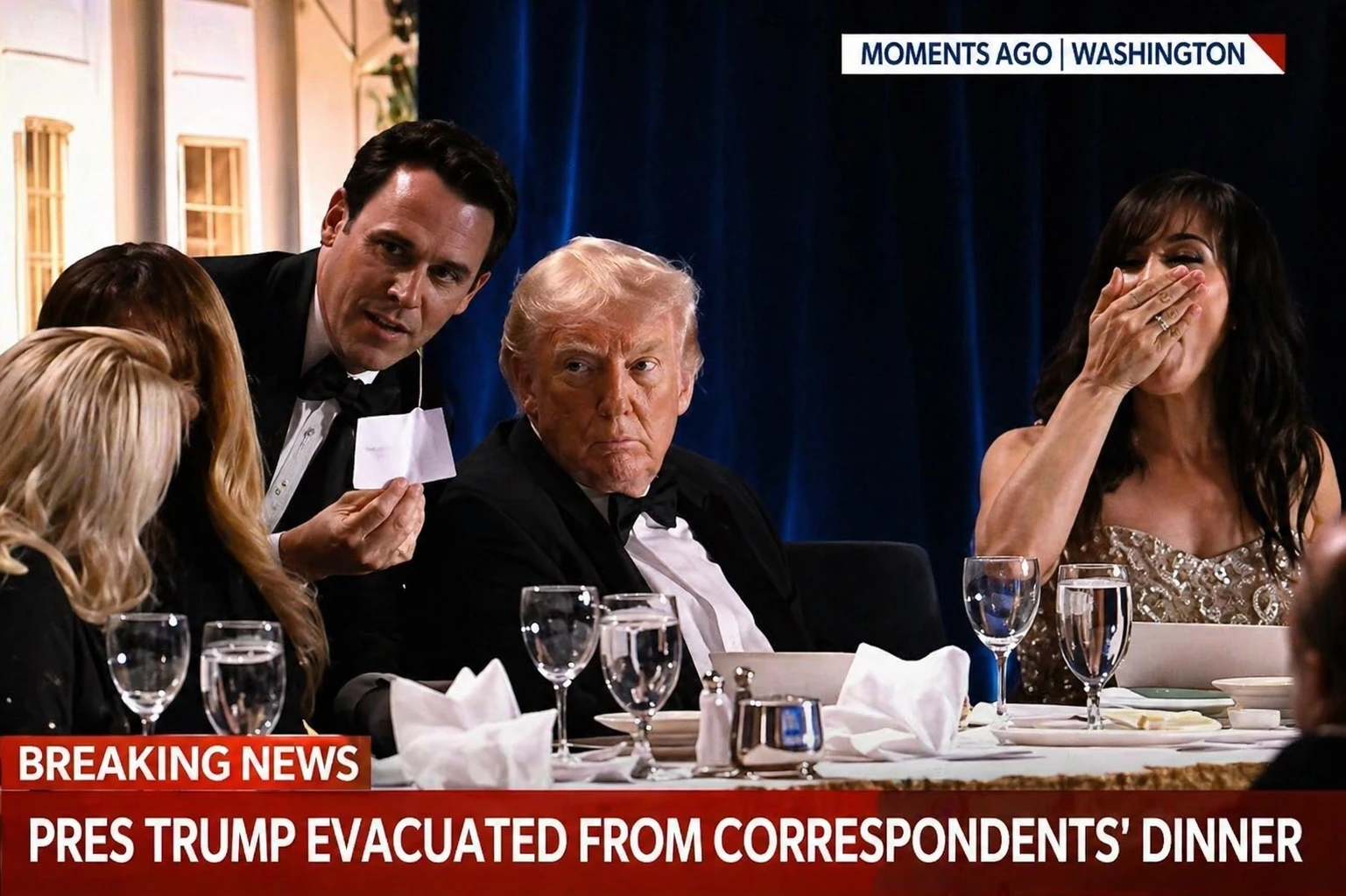 Insiden Jamuan Makan di White House; Seorang Petugas Tertembak, Satu Pelaku Ditangkap