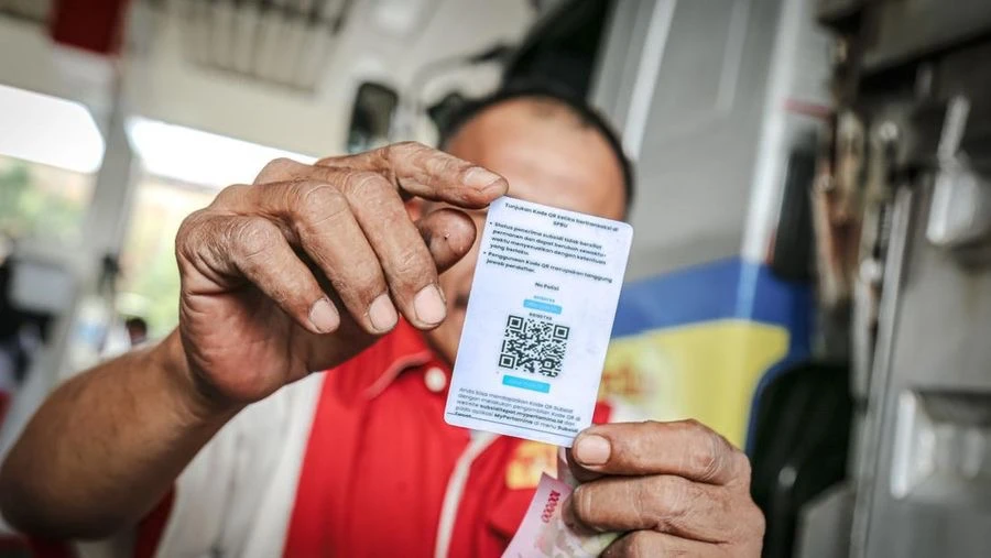 pembelian BBM melalui scan QR Code