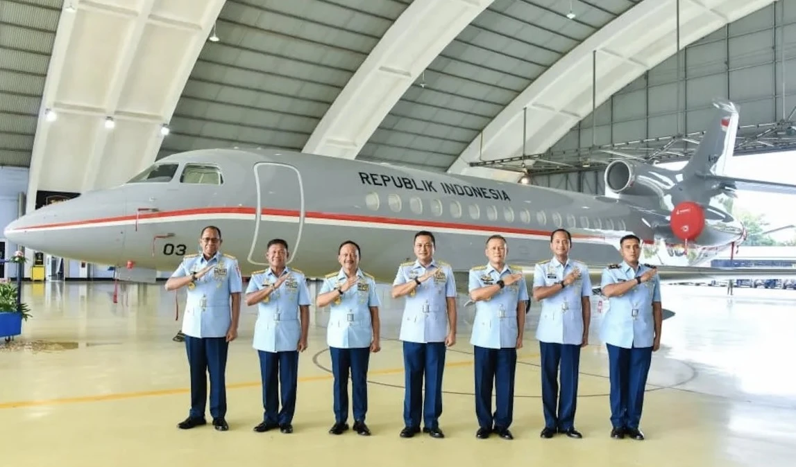 TNI AU Resmikan Skuadron Udara 18, Markas Baru Falcon 8X untuk Misi VIP/VVIP