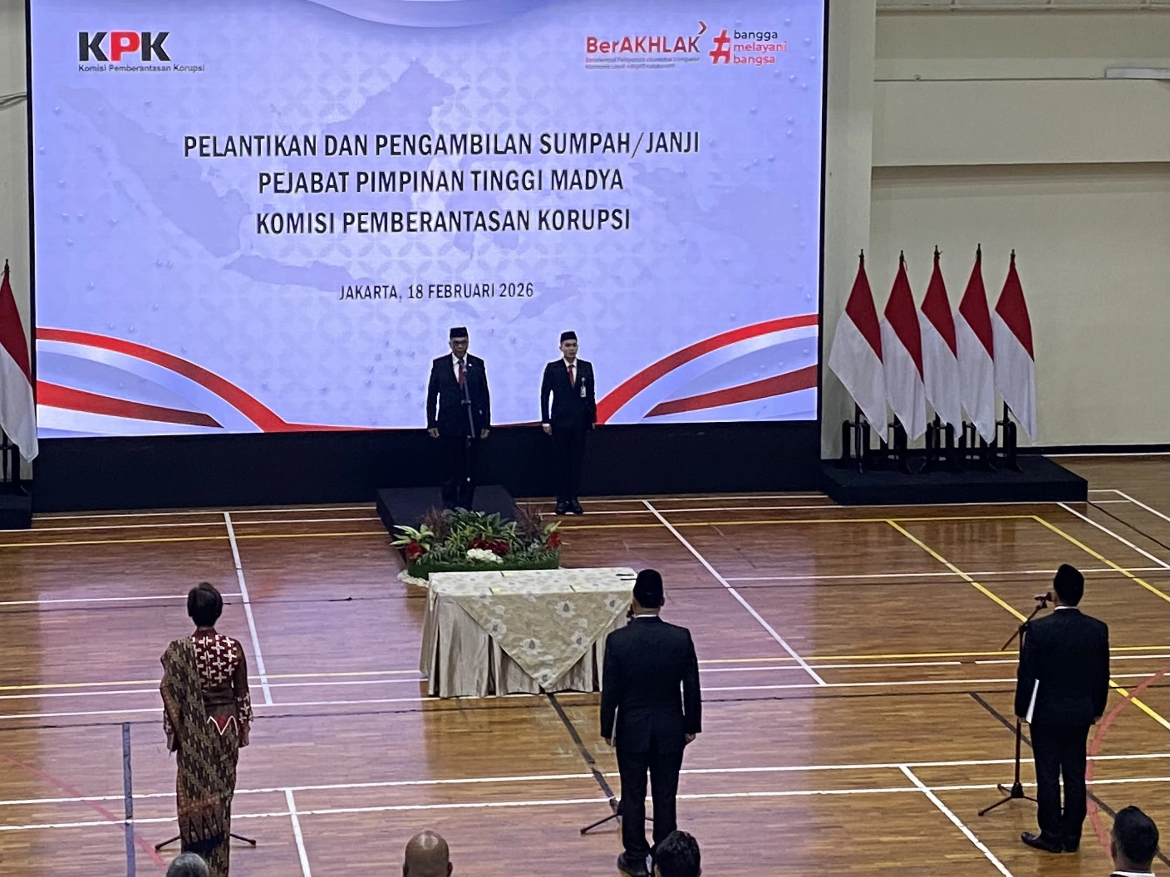 KPK Resmi Lantik dan Sumpah Janji Tiga Deputi Baru
