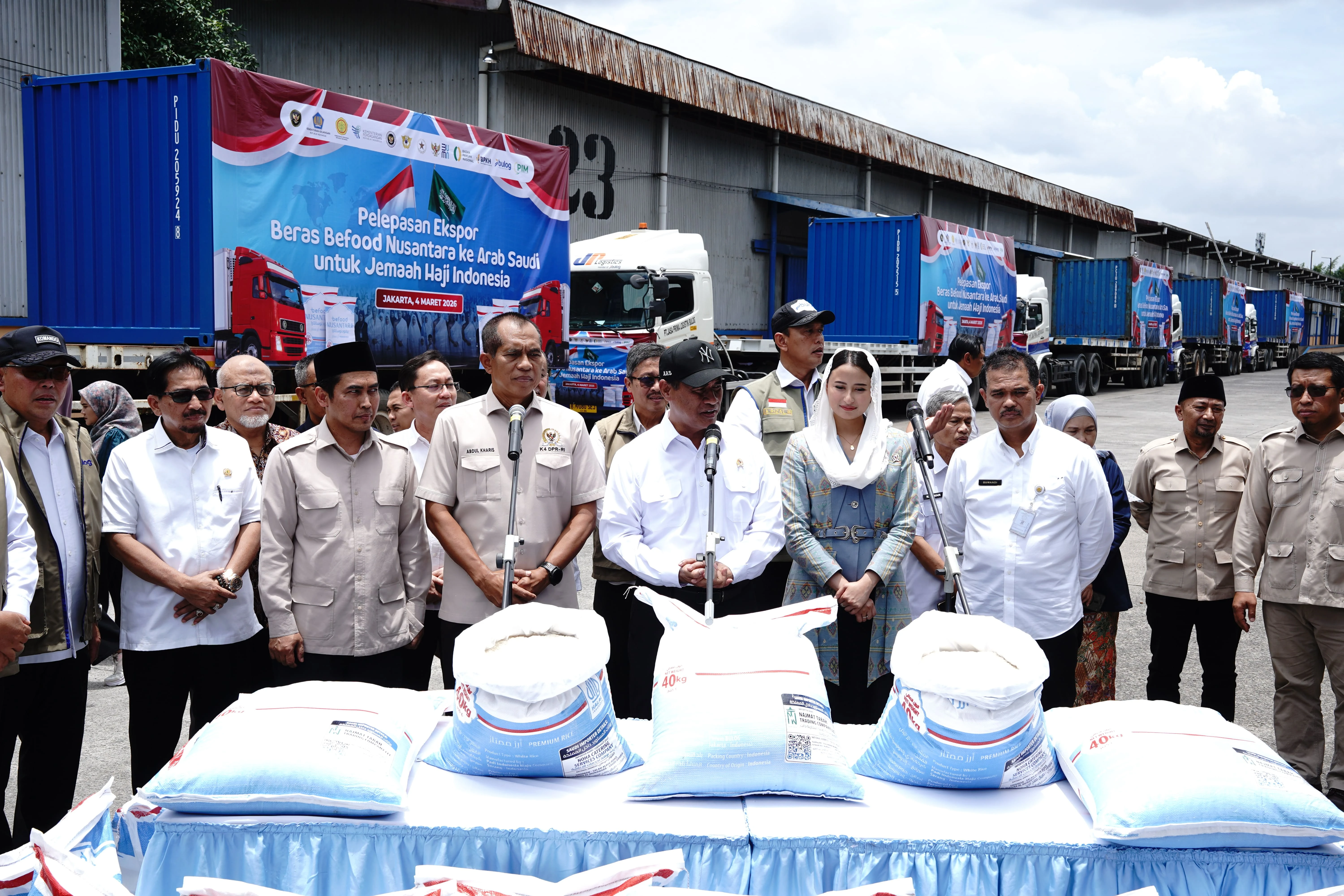 Ekspor Perdana 2.280 Ton Beras Indonesia ke Arab Saudi Jadi Momentum Penting