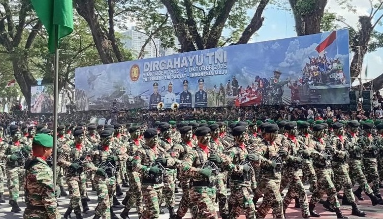 2.506 Personel Meriahkan HUT ke-80 TNI di Medan