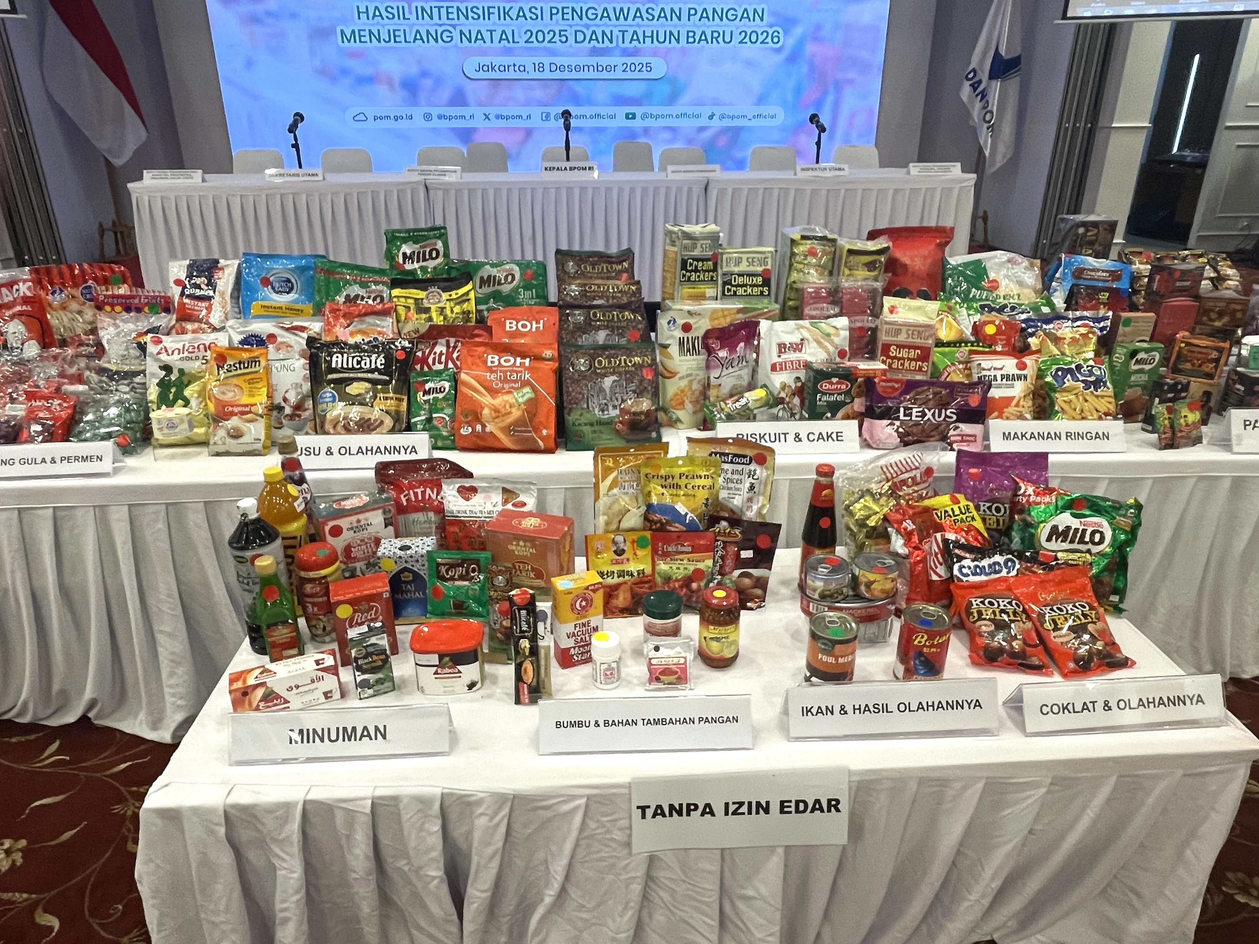 BPOM: Tarakan Juara Pangan Ilegal, Jakarta Menyusul di Posisi Kedua