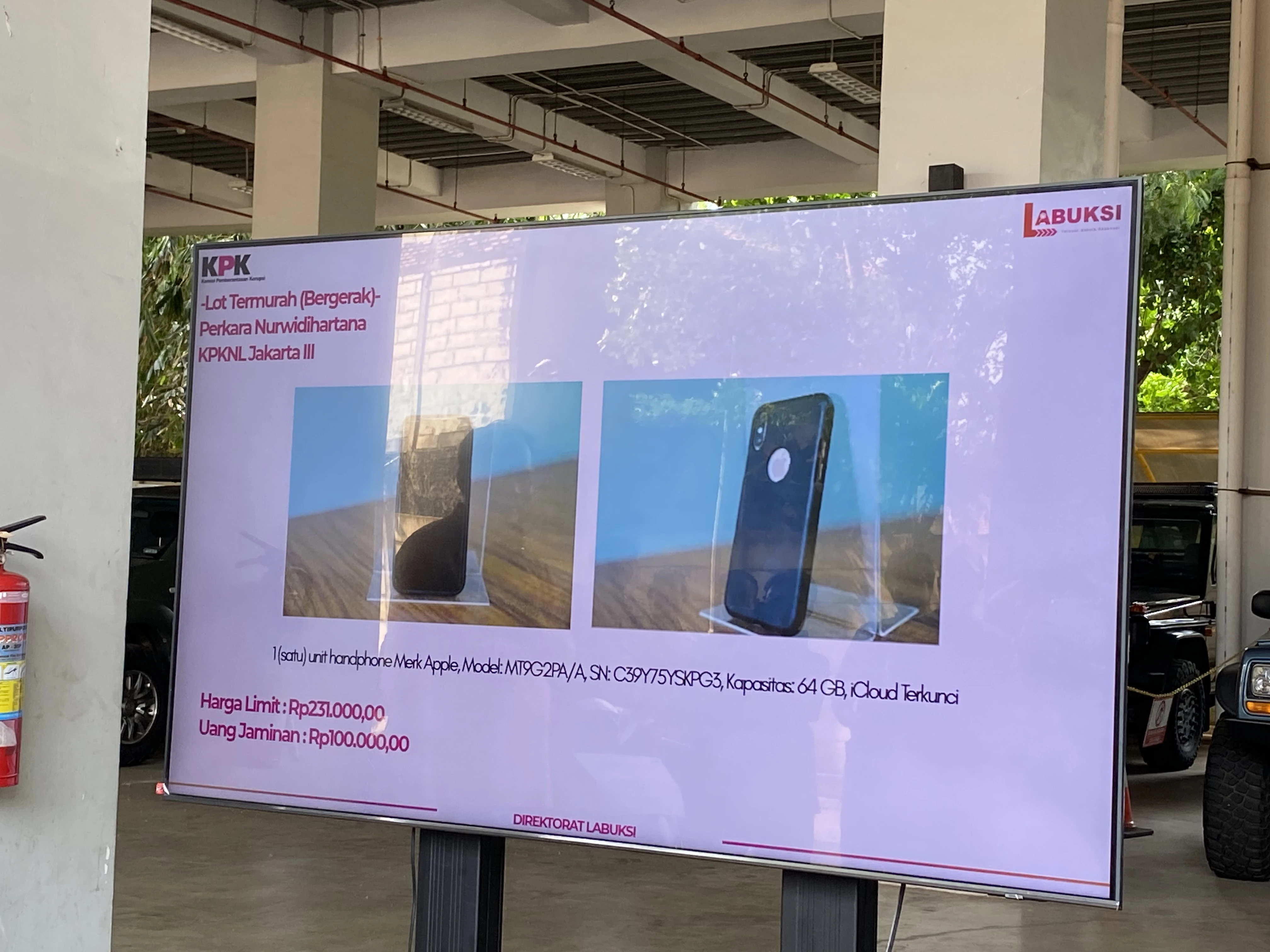 iPhone Limit Rp231 Ribu Laku Rp34 Juta di Lelang KPK