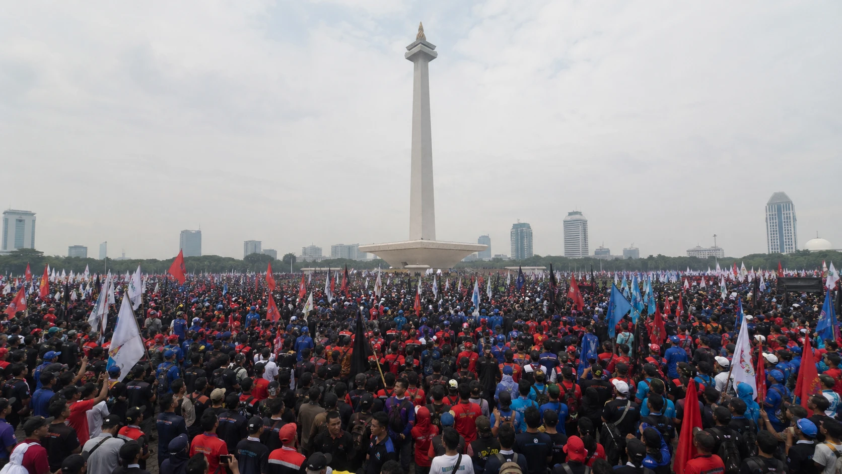Skema Rekayasa Lalu Lintas May Day 2026 di Monas Mulai Pagi Ini, Berikut Rute Alternatif dan Kantong Parkir