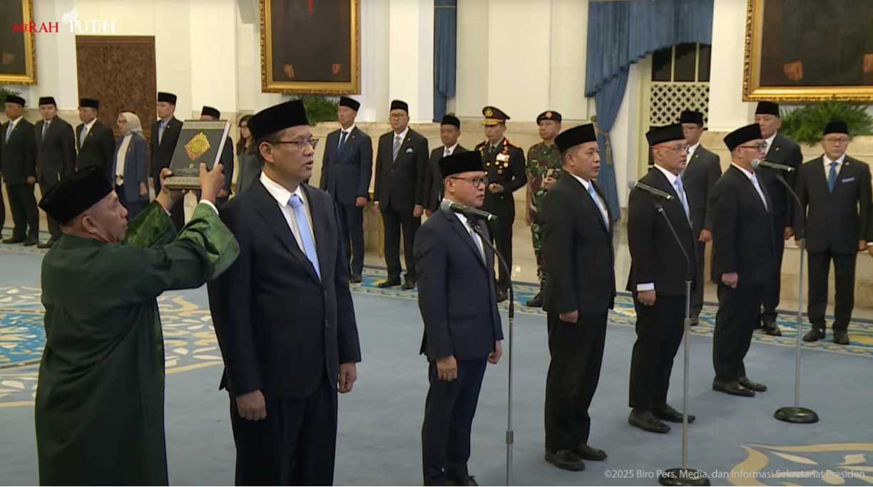 Pelantikan Menteri dan Wakil Menteri Baru Pasca Reshuffle